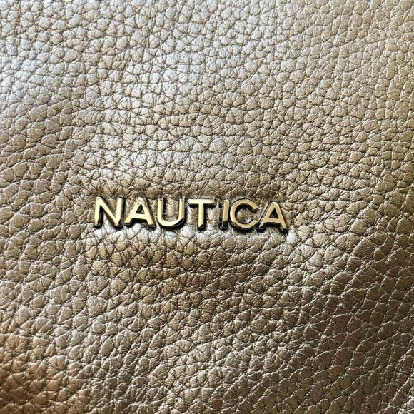 Nautica Archipelago Women's Tote Bag Purse Bronze Antique Pebble Large - Picture 6 of 12